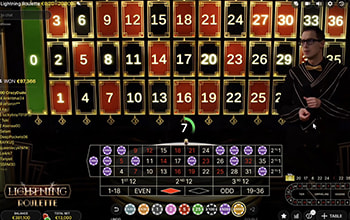Lightning Roulette peli 2