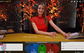 Live baccarat-pöytä 4