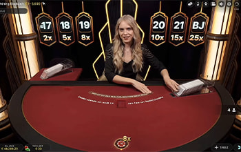Live blackjack-pöytä 2