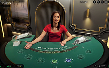 Live blackjack-pöytä 3