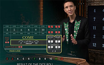 Live craps-pöytä 1