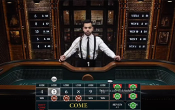 Live craps-pöytä 4