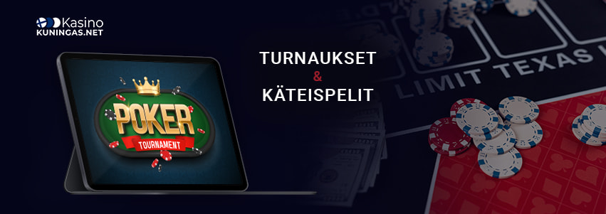 Turnaus pokeri vs käteispelit