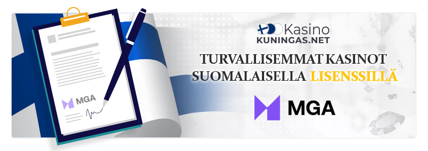 Turvalliset nettikasinot suomalaisella lisenssillä.